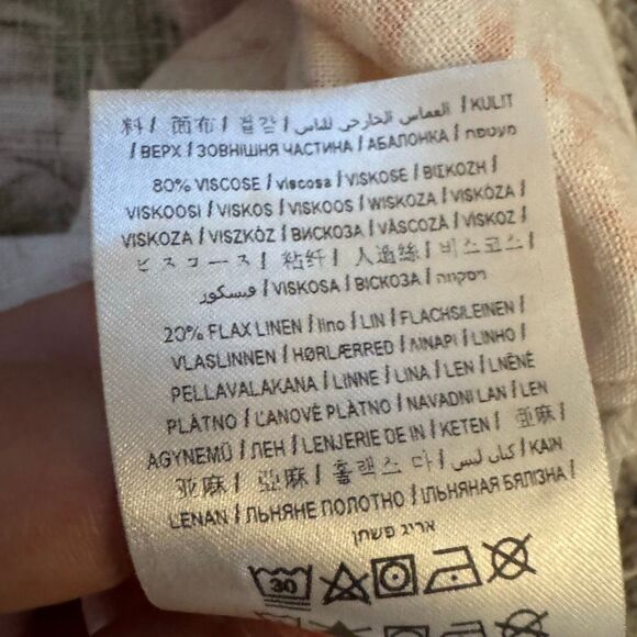 GUESS Tropical Leaves Sleeveless Cargo Romper XL - Picture 4 of 6